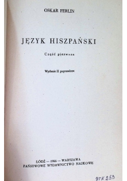 Język hiszpański Część 1