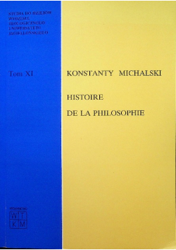 Histoire de la philosophie Tom XI