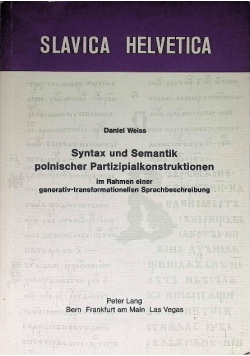 Syntax und Semantik polnischer Partizipialkonstruktionen im Rahmen einer generativ-transformationellen Sprachbeschreibung.