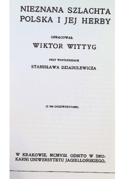Nieznana szlachta polska i jej herby