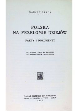 Polska na przełomie dziejów 1927 r.