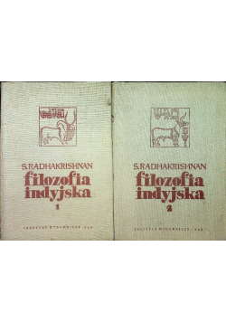 Filozofia Indyjska Tom I i II