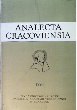 Analecta Cracoviensia Nr 25 / 93
