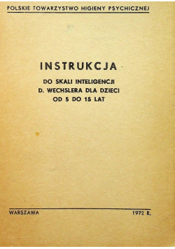 Instrukcja do skali inteligencji