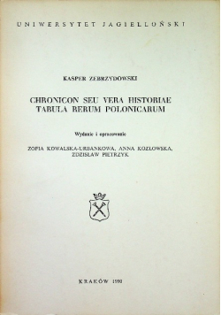 Chronicon seu vera historiae tabula retum polonicarum