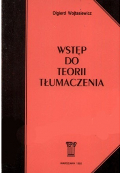 Wstęp do teorii tłumaczenia
