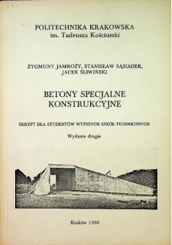 Betony specjalne konstrukcyjne
