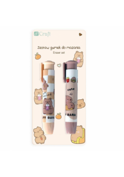 Gumki do mazania wysuwane Kapibara 2szt