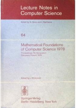 Mathematical Foundations of Computer Science 1978 Volume 64