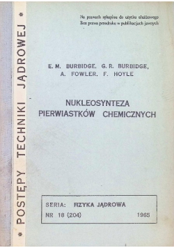 Nukleosynteza pierwiastków chemicznych