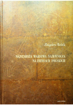Najstarsza Warstwa Nazewnicza na ziemiach polskich