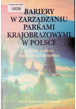Bariery w zarządzaniu parkami krajobrazowymi w Polsce