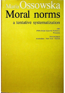 Moral norms a tentative systematization