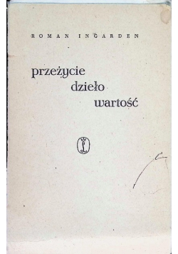 Przeżycie dzieło wartość