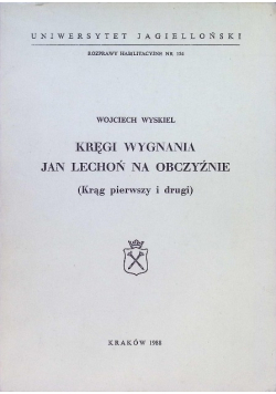 Kręgi wygnania Jan Lechoń na obczyźnie