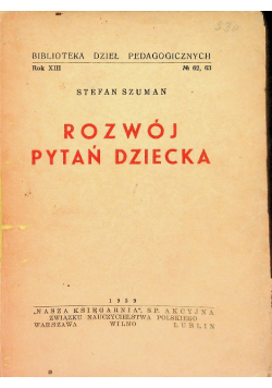 Rozwój pytań dziecka 1939 r.
