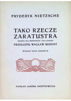Tako rzecze zaratustra