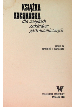 Książka kucharska dla wiejskich zakładów gastronomicznych