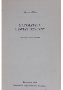 Matematyka a świat fizyczny