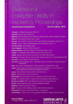 Multinational Enterprise Liability in Insolvency Proceedings