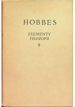 Elementy filozofii Tom II