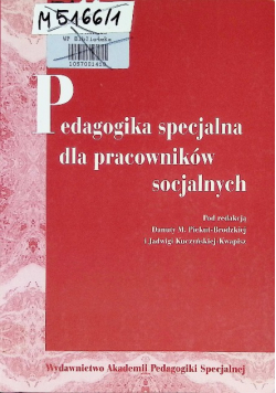Pedagogika specjalna dla pracowników specjalnych