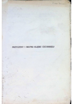 Przyczyny i skutki klęski Cecorskiej 1620 r 1930 r.