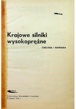Krajowe silniki wysokoprężne obsługa i naprawa