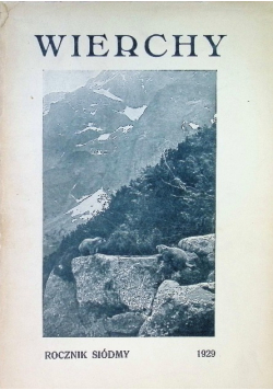 Wierchy Nr 7 / 29 1929 r.