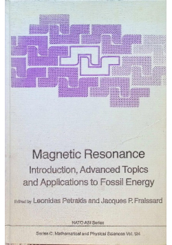 Magnetic Resonance: Introduction, Advanced Topics and Applications to fossil energy