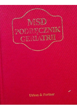 MSD podręcznik geriatrii