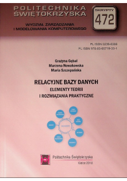 Relacyjne bazy danych. Elementy teorii i rozwiązania praktyczne