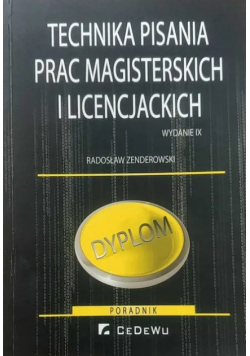 Technika pisania prac magisterskich i licencjackich