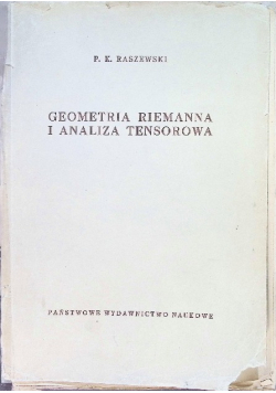 Geometria Riemanna i analiza tensorowa