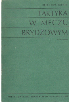 Taktyka w meczu brydżowym