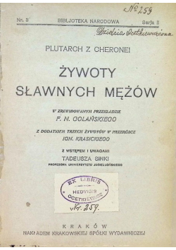 Żywoty sławnych mężów 1928 r