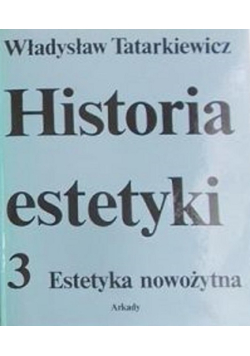 Historia estetyki 3 Estetyka nowożytna