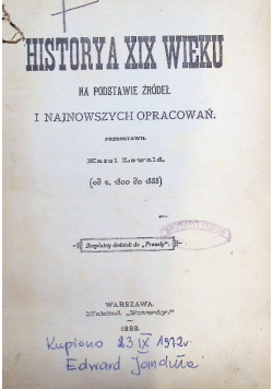 Historya XIX wieku na podstawie źródeł i najnowszych opracowań, 1888 r.