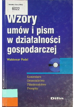 Wzory umów i pism w działalności gospodarczej
