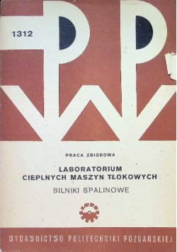 Laboratorium cieplnych maszyn tłokowych silniki spalinowe