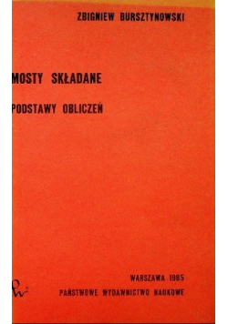 Mosty składane podstawy obliczeń