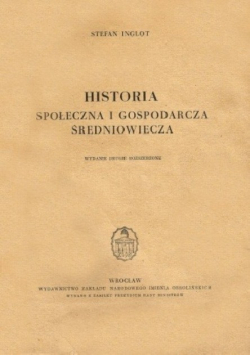 Historia społeczna i gospodarcza średniowiecza, 1949 r.