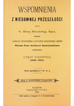 Wspomnienia z niedawnej przeszłości