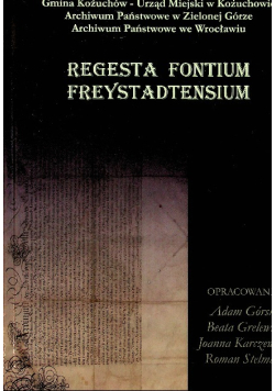 Regesta Fontinum Freystadtensium