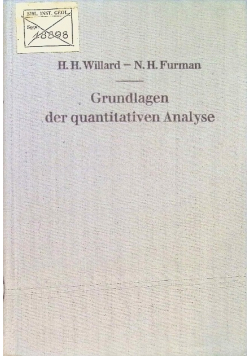 Grundlagen der quantitativen Analyse: Theorie und Praxis 1950 r.