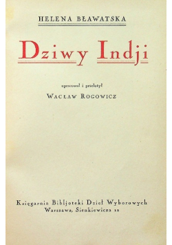 Dziwny Indji 1924 r.