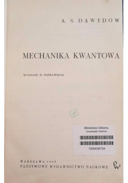 Mechanika kwantowa