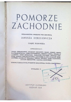 Pomorze zachodnie Część 1 1949 r.