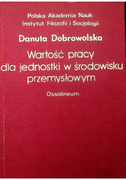 Wartość pracy dla jednostki w środowisku przemysłowym