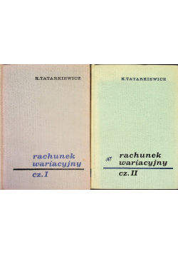 Rachunek wariacyjny Tom 1 i 2